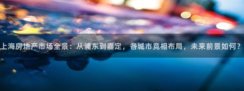 长江和记官网：上海房地产市场全景：从浦东到嘉定，各城市竞相布