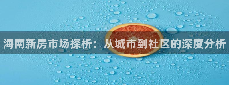 和记app官网：海南新房市场探析：从城市到社区的深度分析