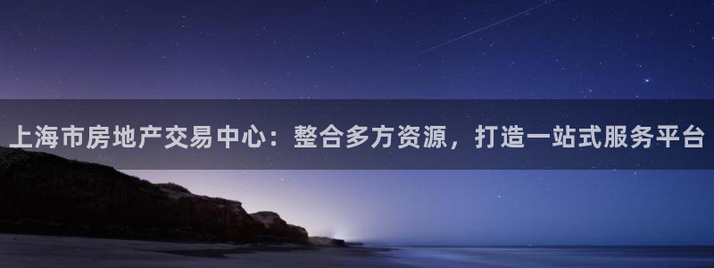 和记娱要多少钱h88285官网：上海市房地产交易中心：整合多
