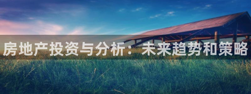 和记官网入口：房地产投资与分析：未来趋势和策略