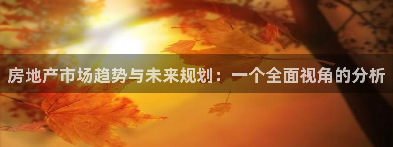 和记香港官网：房地产市场趋势与未来规划：一个全面视角的分析