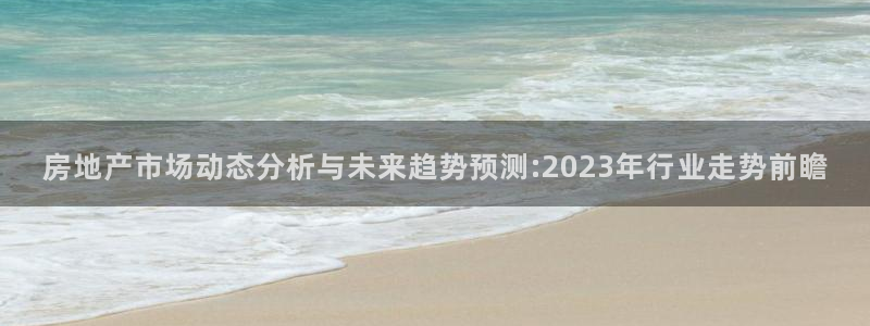 果博官网和记：房地产市场动态分析与未来趋势预测:2023年行