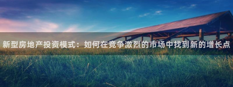 和记娱永久h88285官网：新型房地产投资模式：如何在竞争激